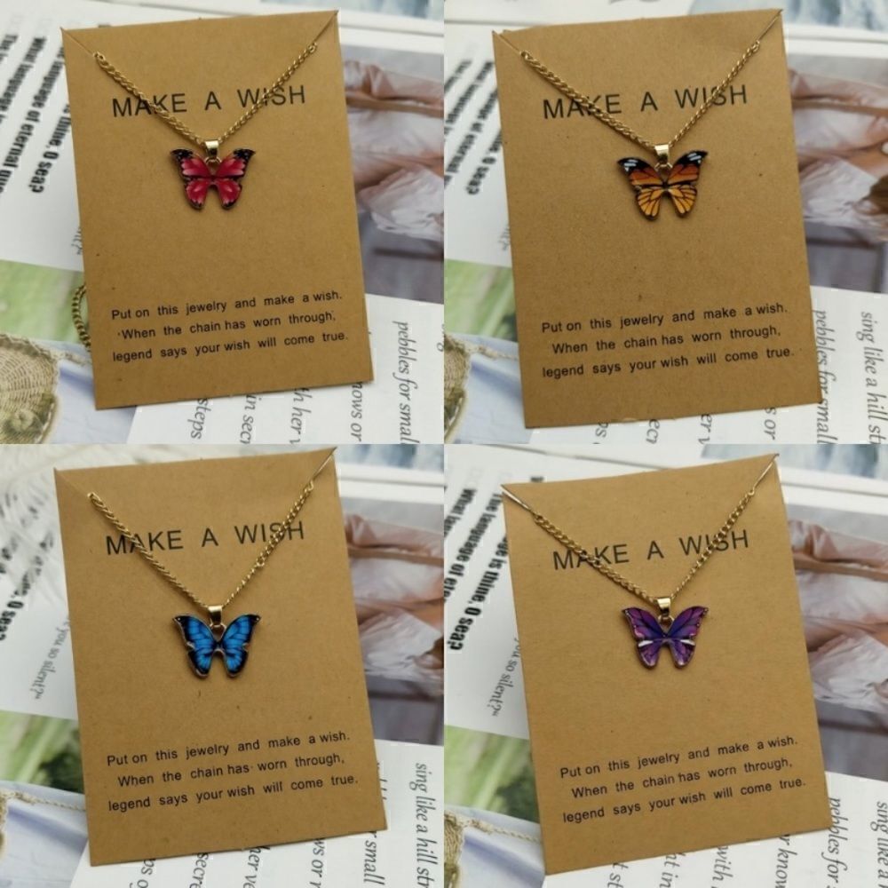 Dainty butterflies necklaces